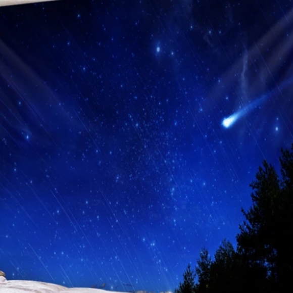 Other - Tapestry Wall Hanging Meteor in the Dark Sky NEW